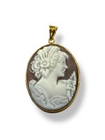 Pendente Mandile 1922 Donna Cammei  in Argento Conchiglia 2MCICM17 - 2MCICM17